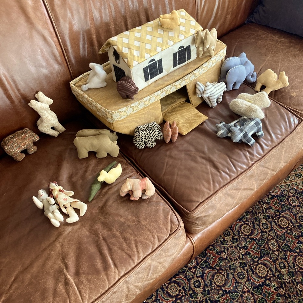 HANDMADE Plush Playset Noah's Ark
